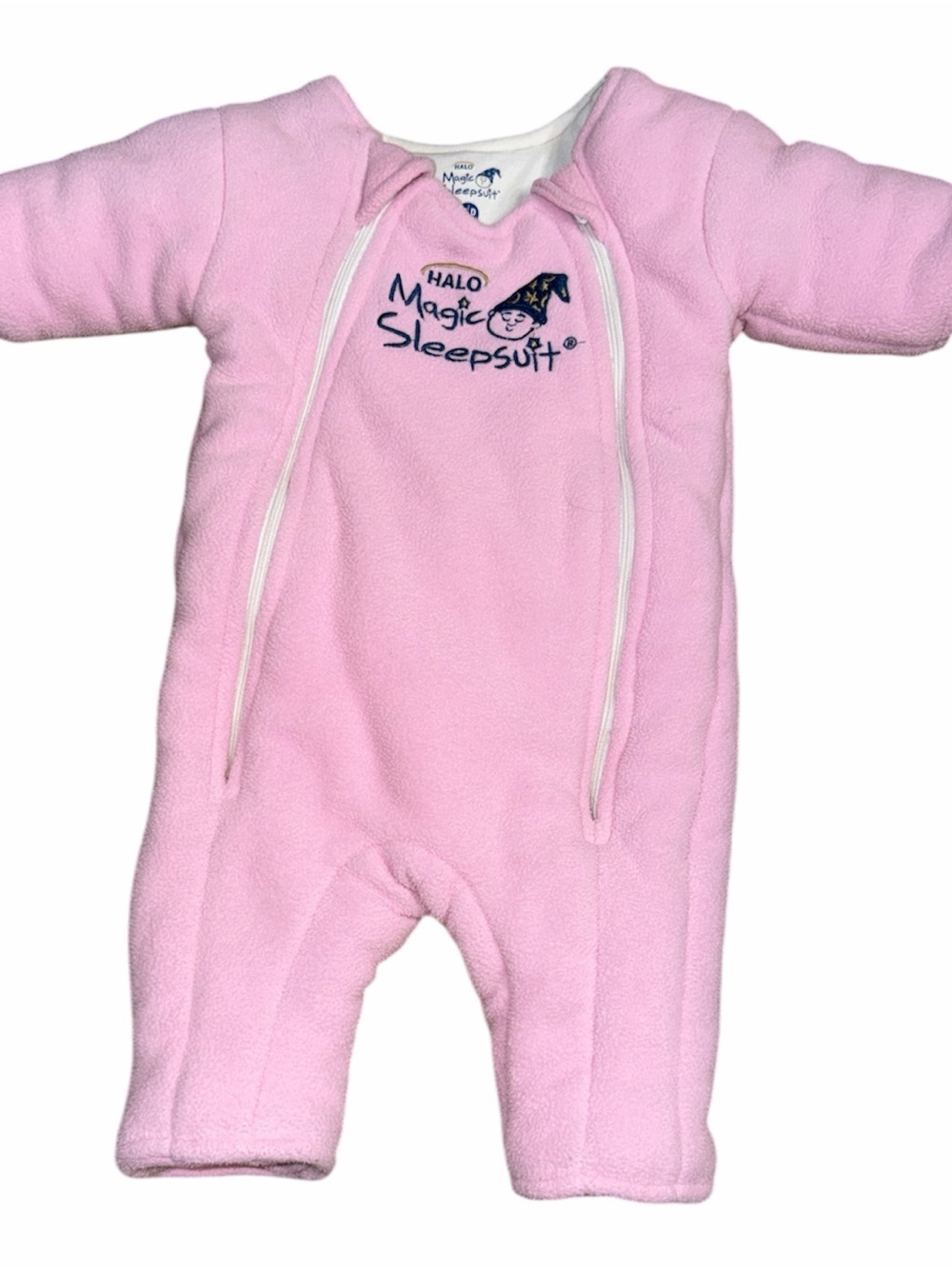 Halo Pink Fleece Infant Sleepsuit with Front Zip Size 3-6 months